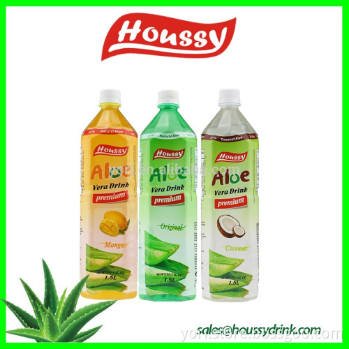 High quality 1.5L aloe vera soft drink with fresh aloe pulp for distributors